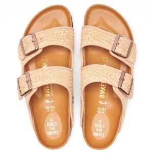 COPY - BNWT BIRKENSTOCK X IL DOLCE FAR NIENTE
Arizona Raffia Sandals Size 39